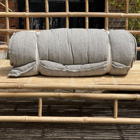 Maitri: Recycled Cream and Black stripes mattress