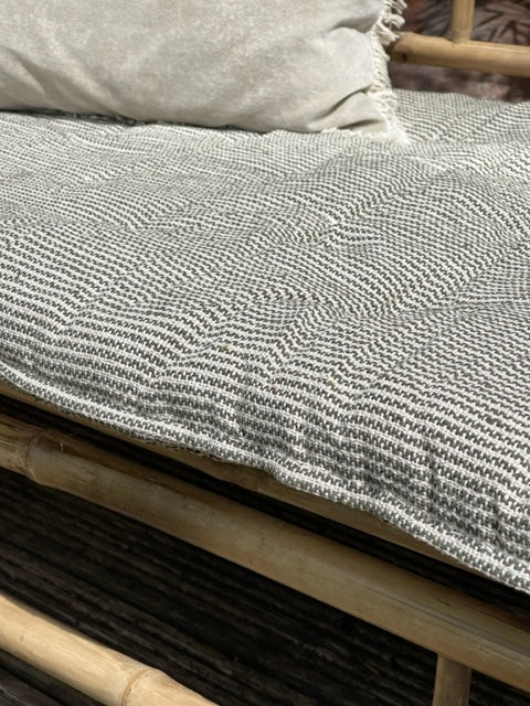 Maitri: Recycled Cream and Black stripes mattress