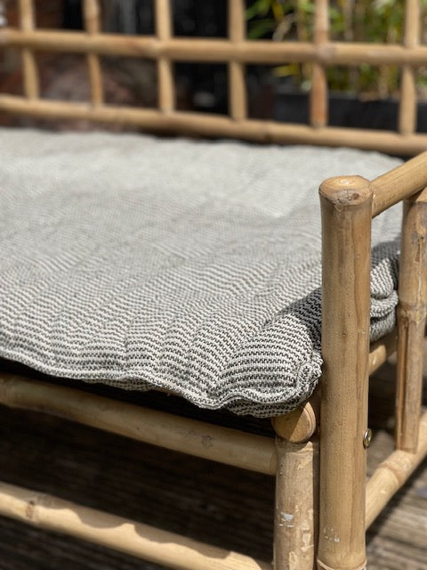 Maitri: Recycled Cream and Black stripes mattress