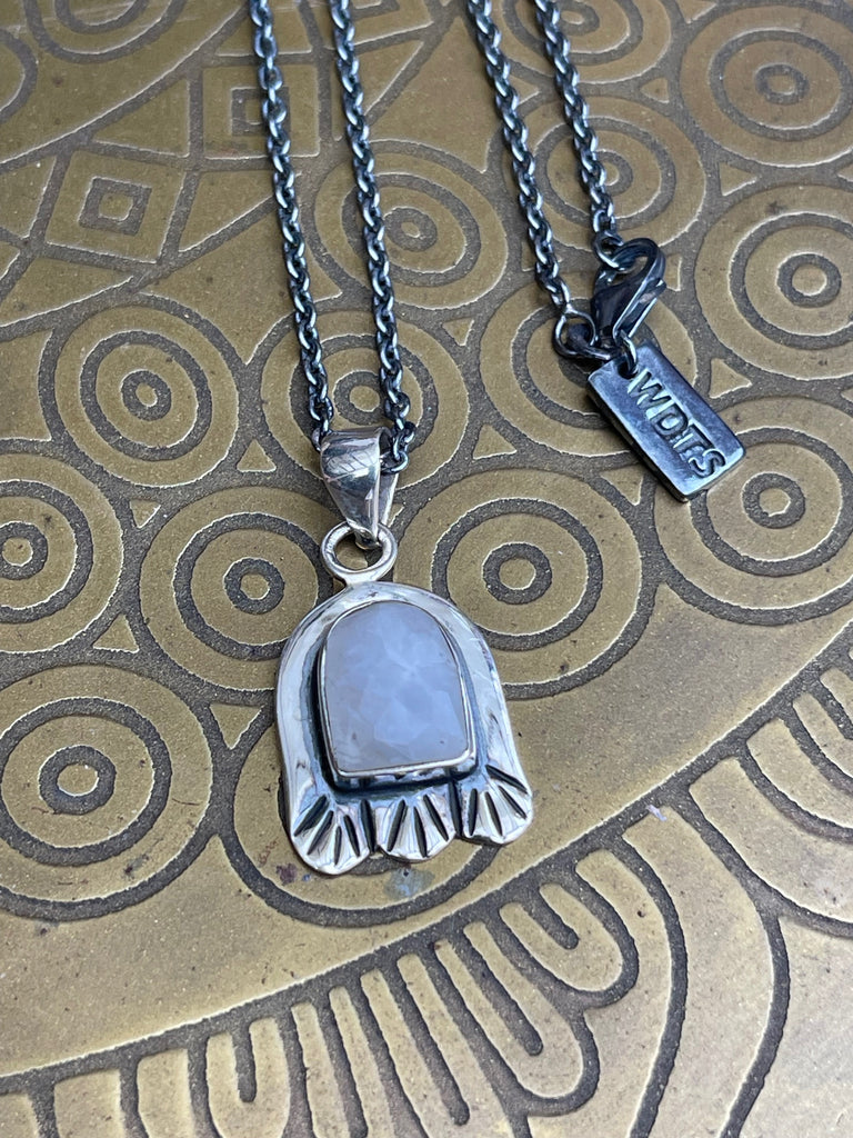 Kara silver necklace