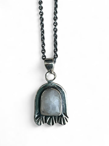 Kara silver necklace