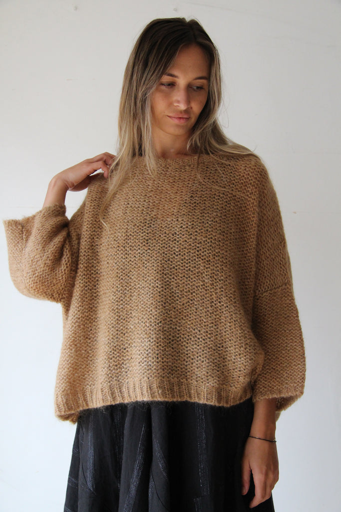 WDTS - Mia Mohair jumper -brown caramel