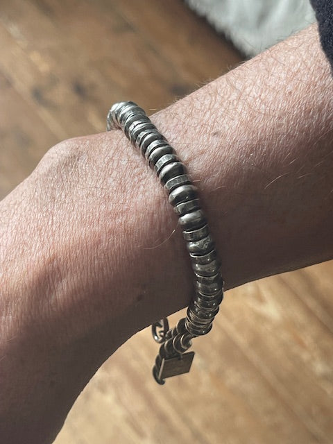 Goti bracelet in 925 Silver and leather BR177