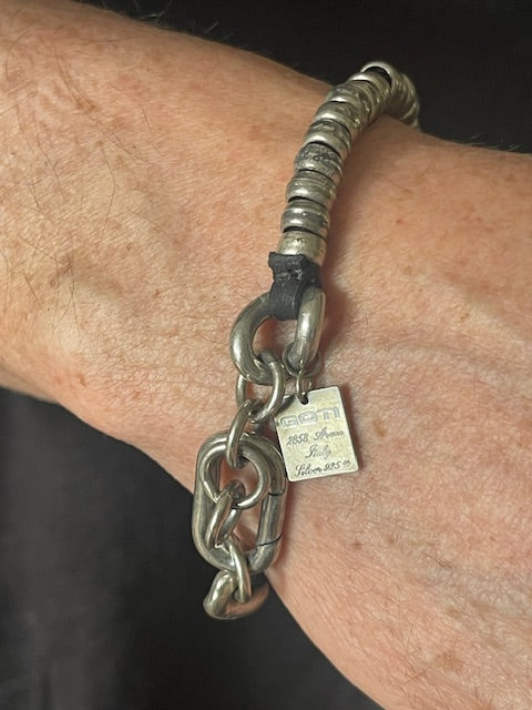 Goti bracelet in 925 Silver and leather BR2346
