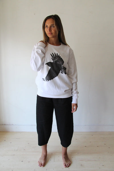 Window Dressing The Soul Crow White Sweater