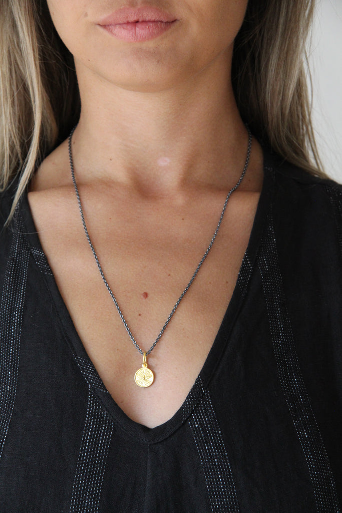 WDTS Dove of Peace necklace - gold plated pendant