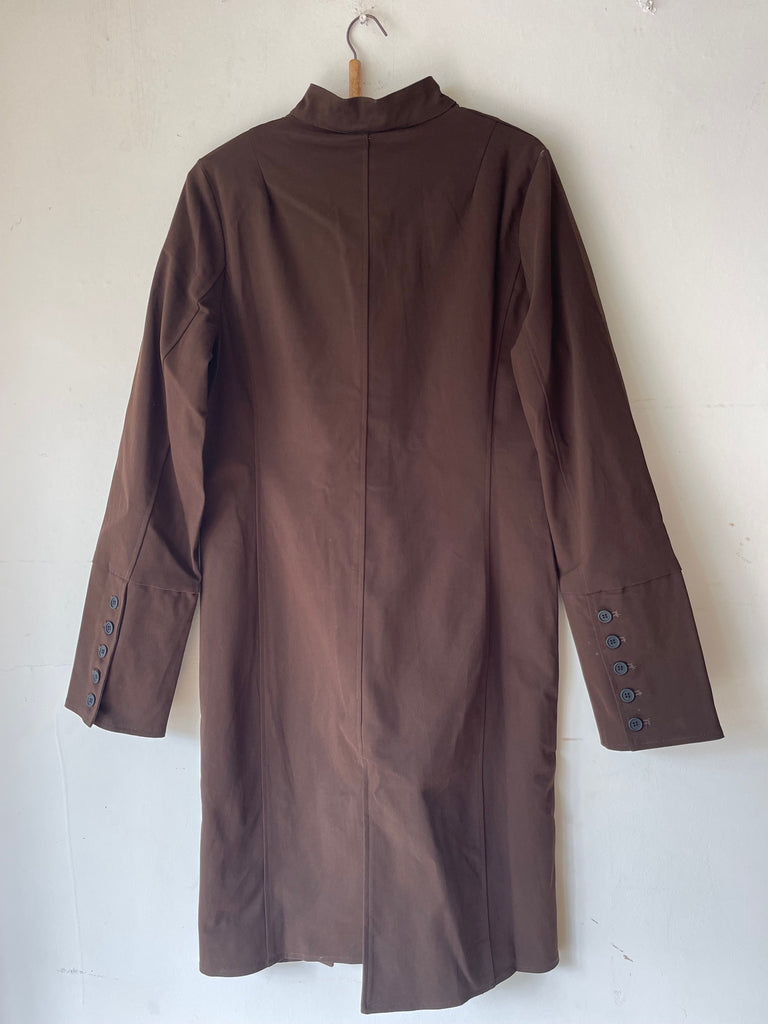 WDTS - Freyja Coat - Brown Cotton Drill