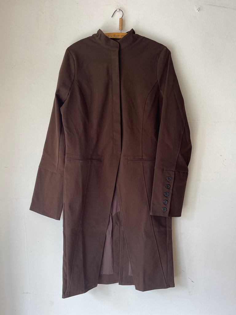 WDTS - Freyja Coat - Brown Cotton Drill
