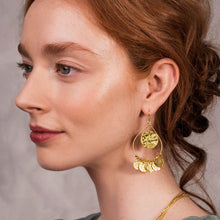 Gold Greek Island earrings
