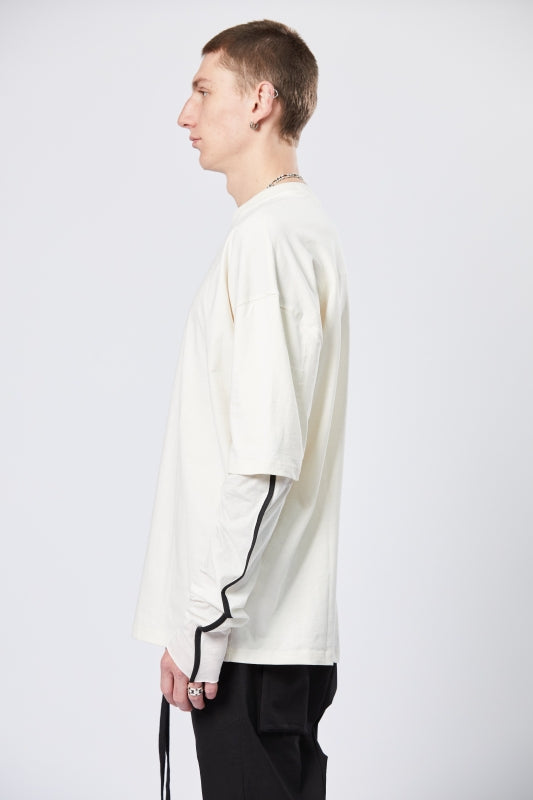 thom/krom SS24 M TS 766 Mens Shirt - Cream