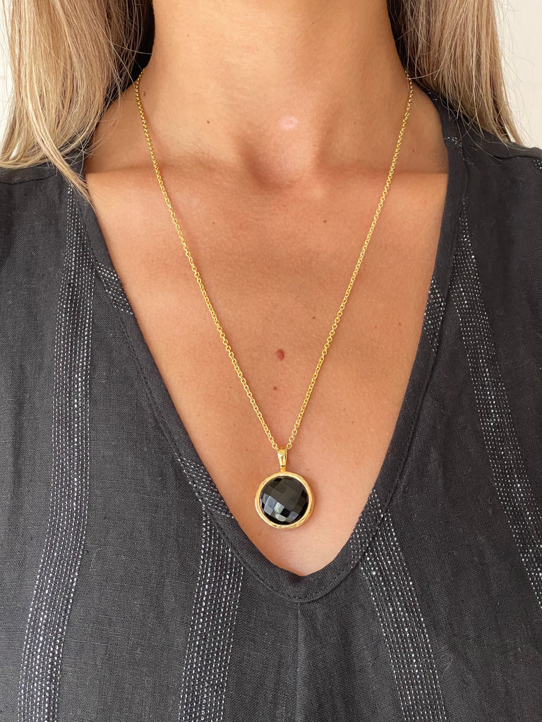 WDTS Pavani Necklace - Gold Onyx