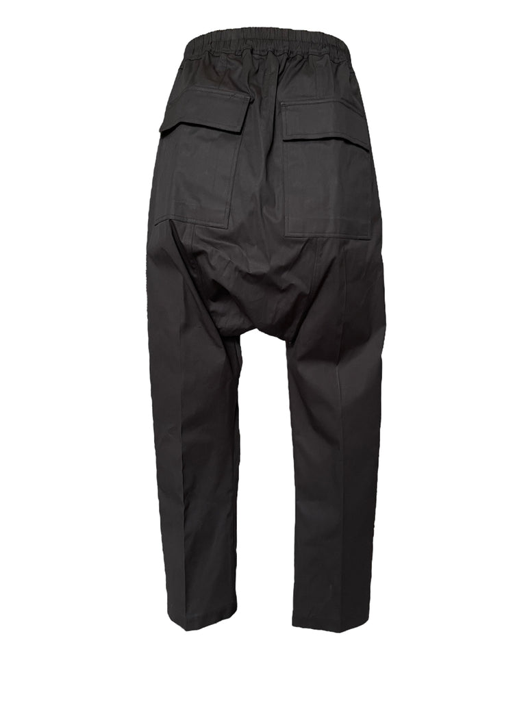 RICK OWENS - Drawstring long trousers - Heavy Poplin