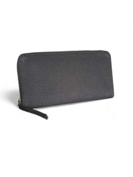 WDTS - Window Dressing the Soul-  Zipped Wallet - Black Canvas