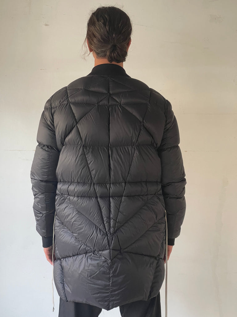 RICK OWENS FW24 PORTERVILLE FLIGHT LINER WOVEN DOWN COAT