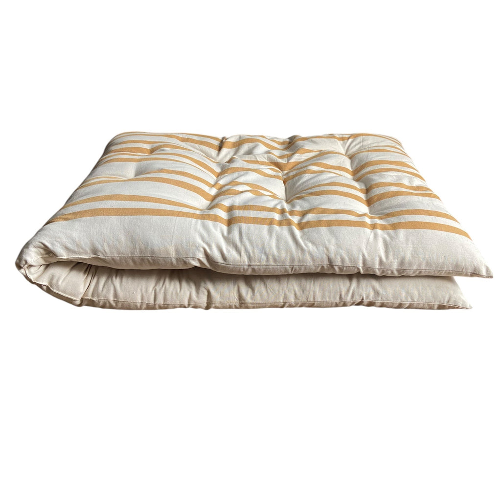 Maitri Cream and amber striped mattress 70CM X 175