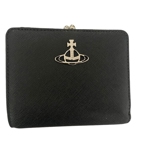 Vivienne Westwood Wallet FR PKT - Black Saffiano Leather