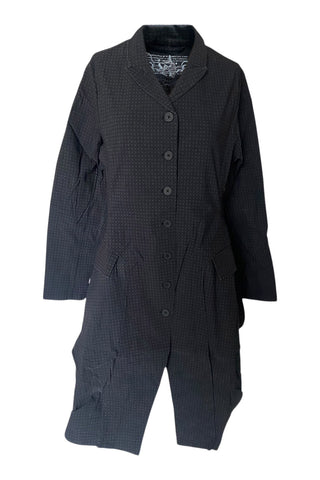 Rundholz SS25 3441219 coat black check