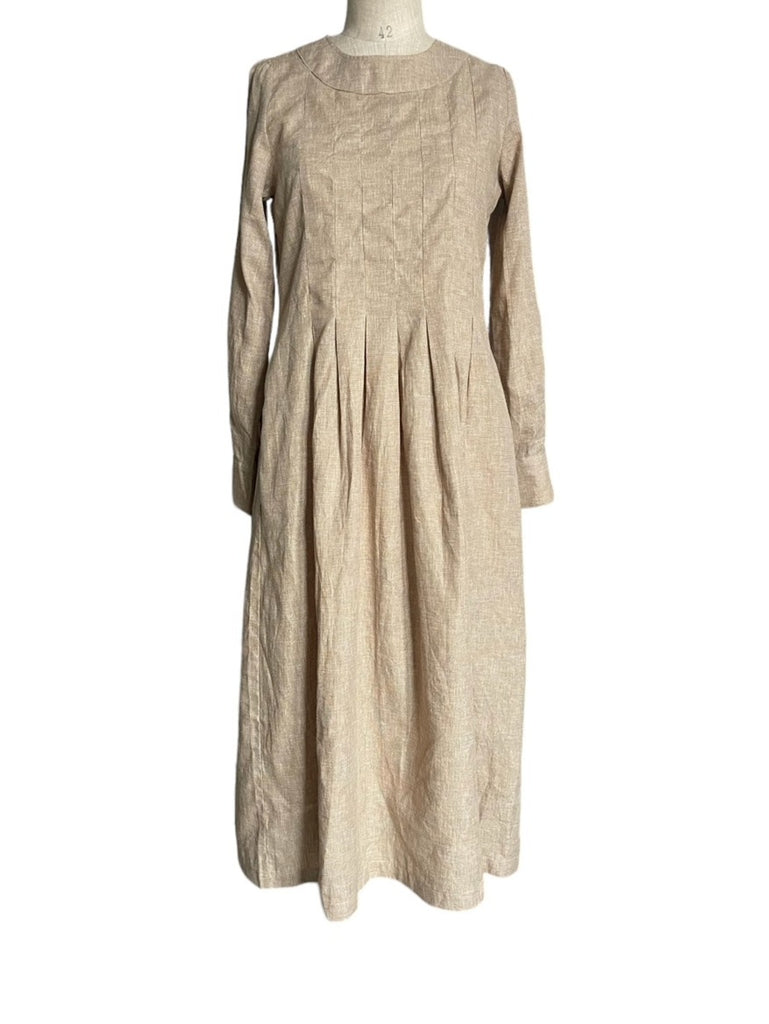 WDTS  - Tilly dress - Light Mustard Linen