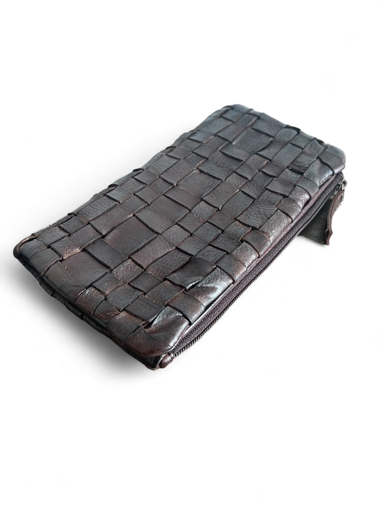 Sienna Bohemian Leather Purse -  Brown
