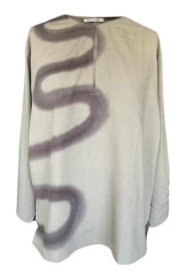 Rabens Saloner Fluid Kaftan Top - Karima Ash Combo