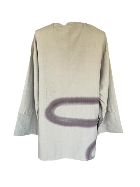 Rabens Saloner Fluid Kaftan Top - Karima Ash Combo