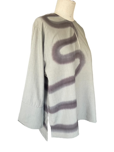 Rabens Saloner Fluid Kaftan Top - Karima Ash Combo