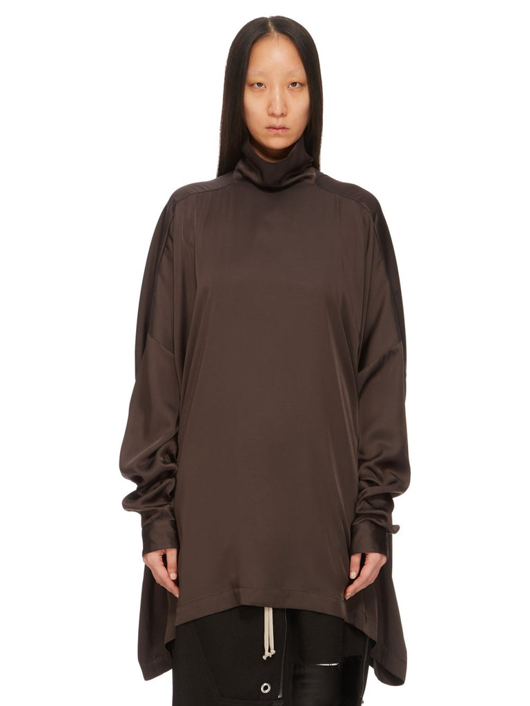 RICK OWENS Womens FW24 PORTERVILLE - JUMBO TABARD TOP - DARK DUST