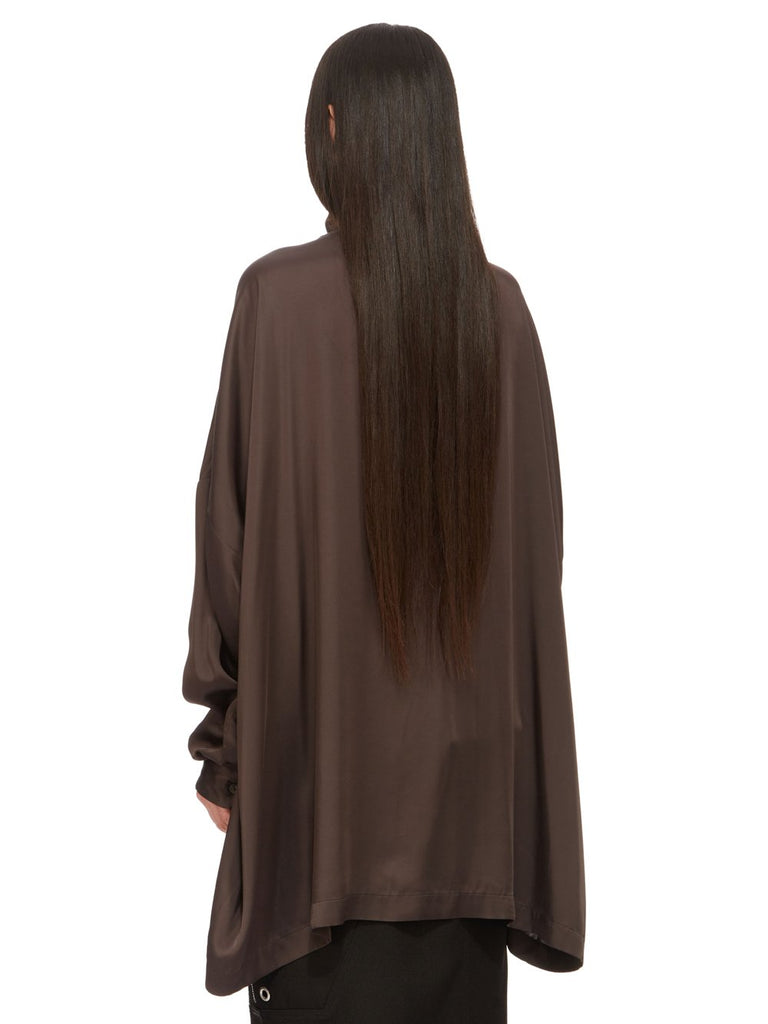 RICK OWENS Womens FW24 PORTERVILLE - JUMBO TABARD TOP - DARK DUST