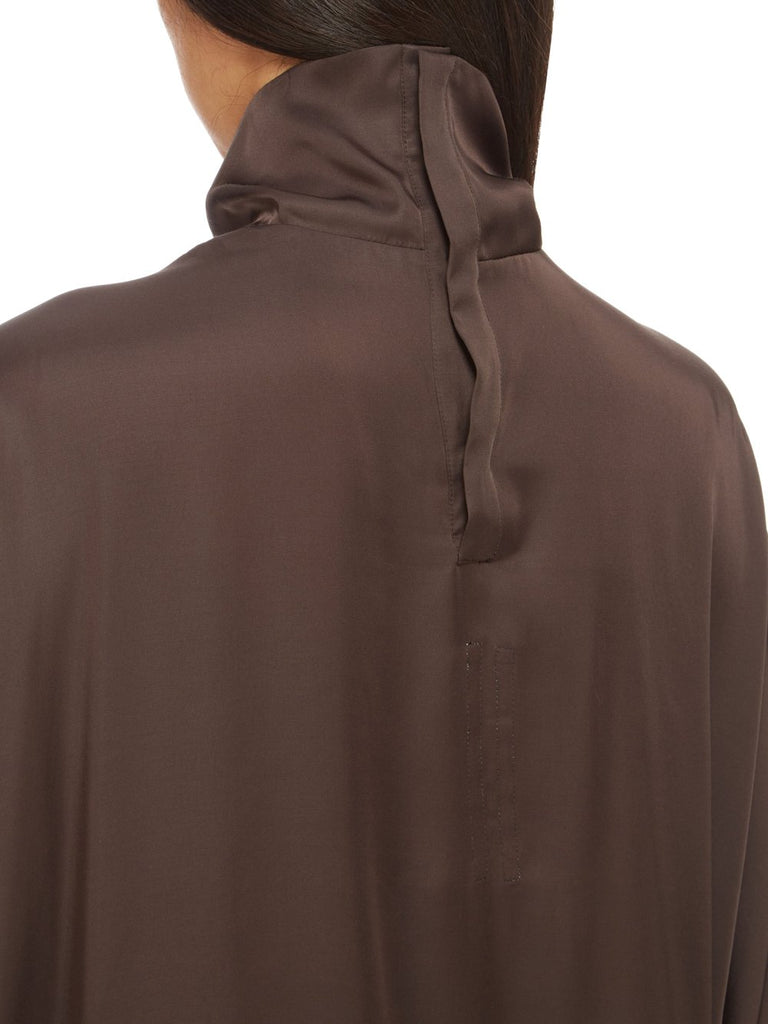 RICK OWENS Womens FW24 PORTERVILLE - JUMBO TABARD TOP - DARK DUST