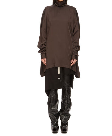 RICK OWENS Womens FW24 PORTERVILLE - JUMBO TABARD TOP - DARK DUST