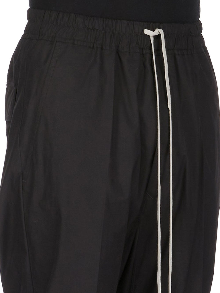 RICK OWENS - Drawstring long trousers - Heavy Poplin