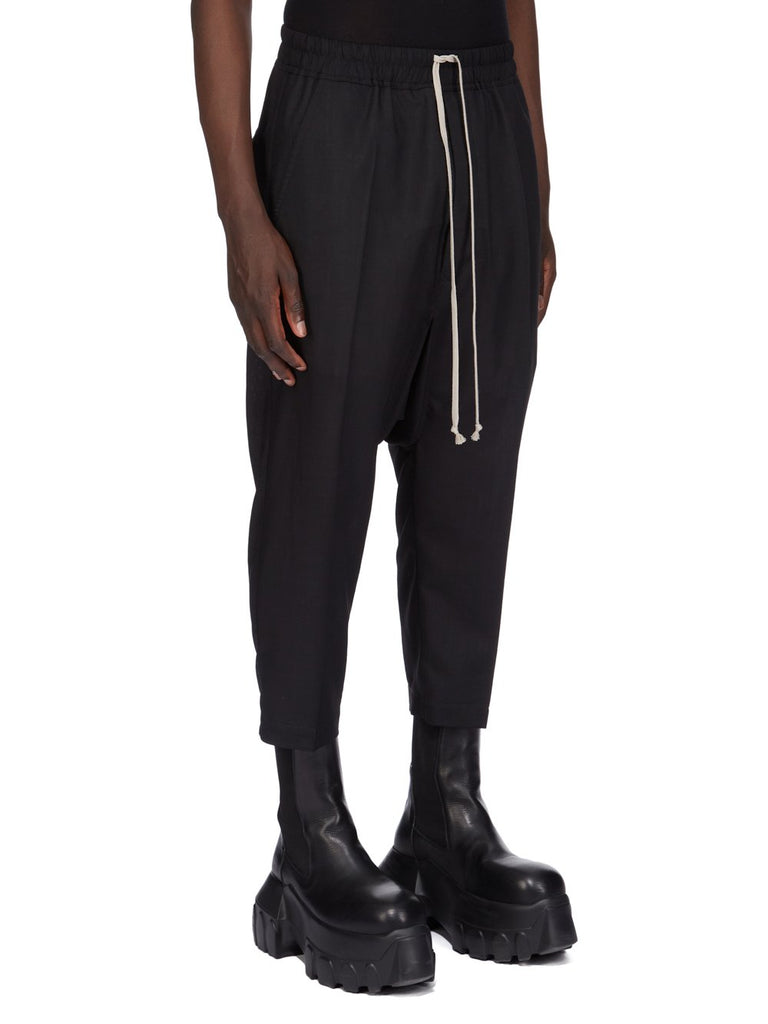 RICK OWENS BLACK HEAVY COTTON POPLIN