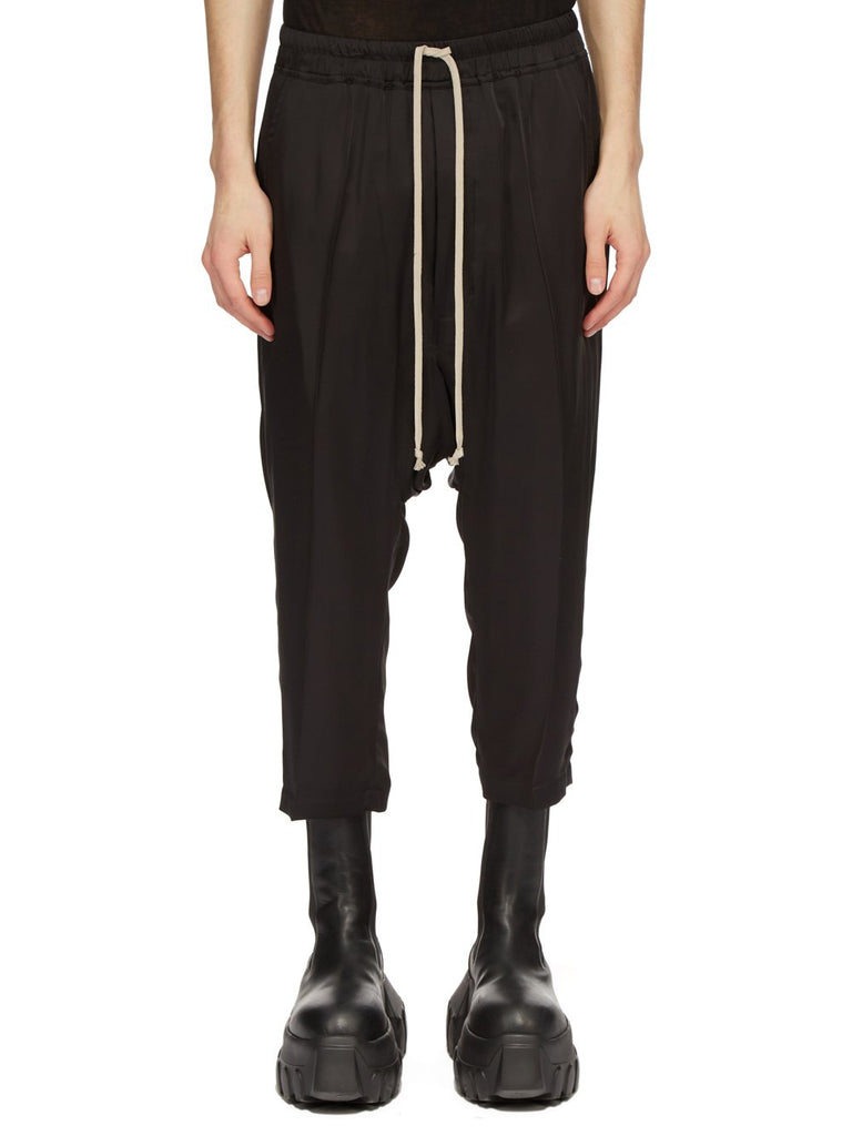 RICK OWENS BLACK HEAVY COTTON POPLIN