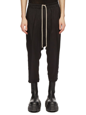RICK OWENS BLACK HEAVY COTTON POPLIN
