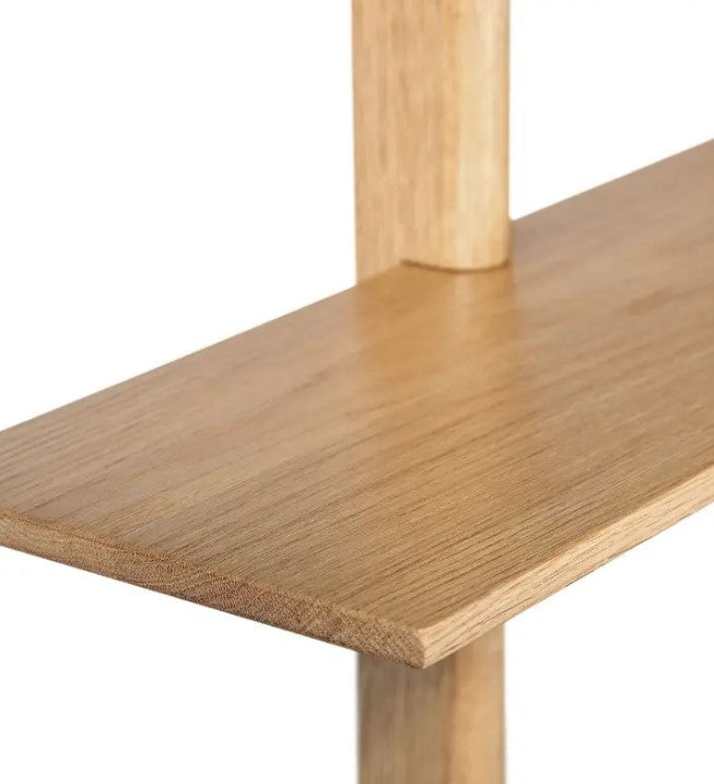 MUUBS Shelf Noir - Natural oil Oak - W90xD20xH100 cm