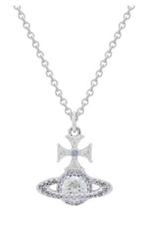 Vivienne Westwood Mila Pendant Platinum / White Lavender