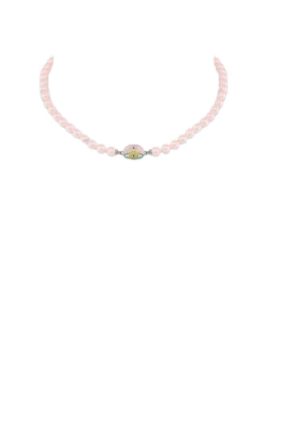 Vivienne Westwood Loelia Necklace Platinum Light Pink