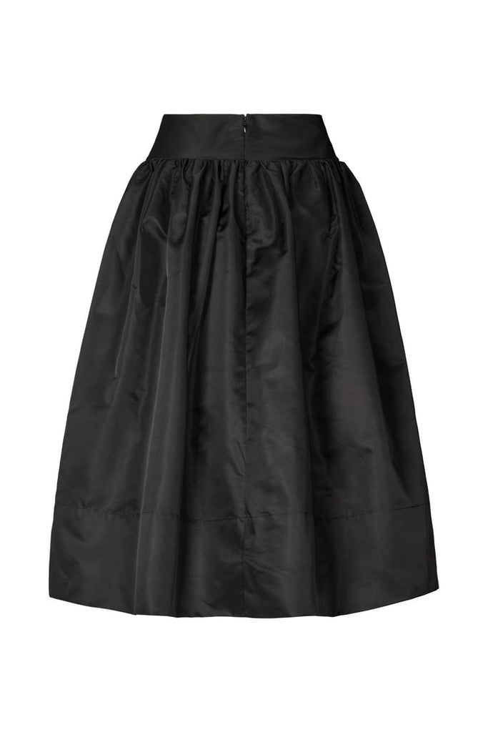 Rabens Saloner Silke Nylon full skirt I Black