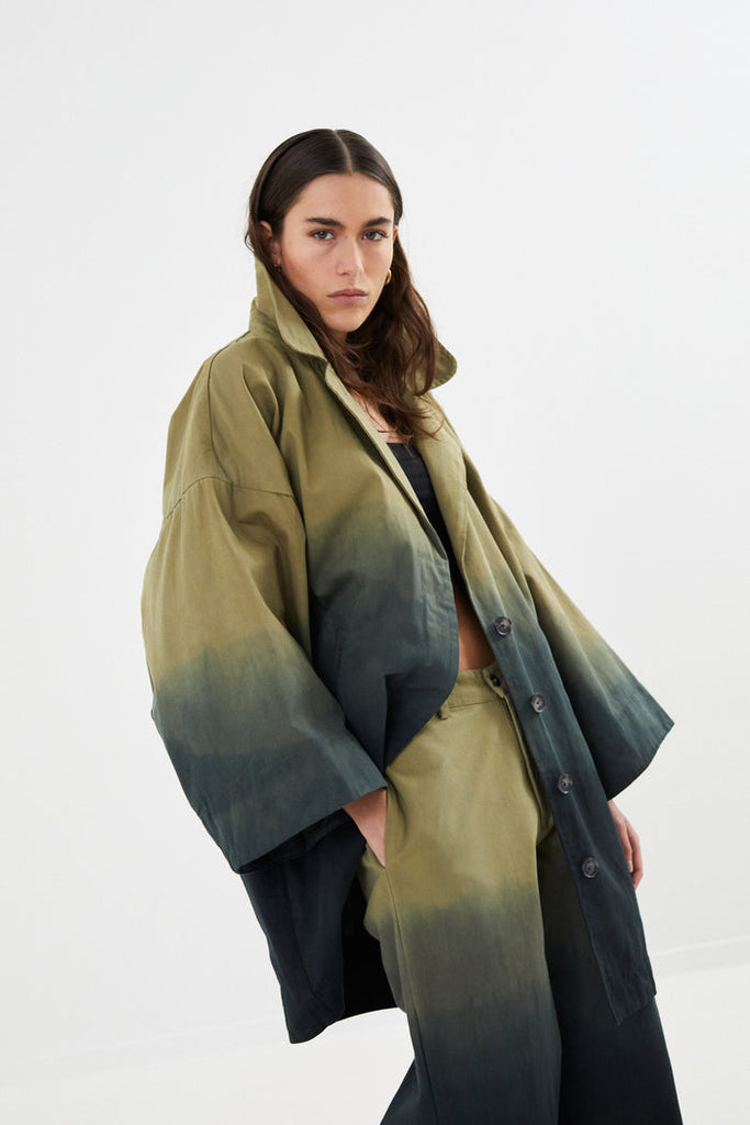 Rabens Saloner drill oversize Jacket Army Combo