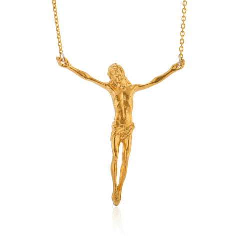 925 Gold Plated Savior Pendant