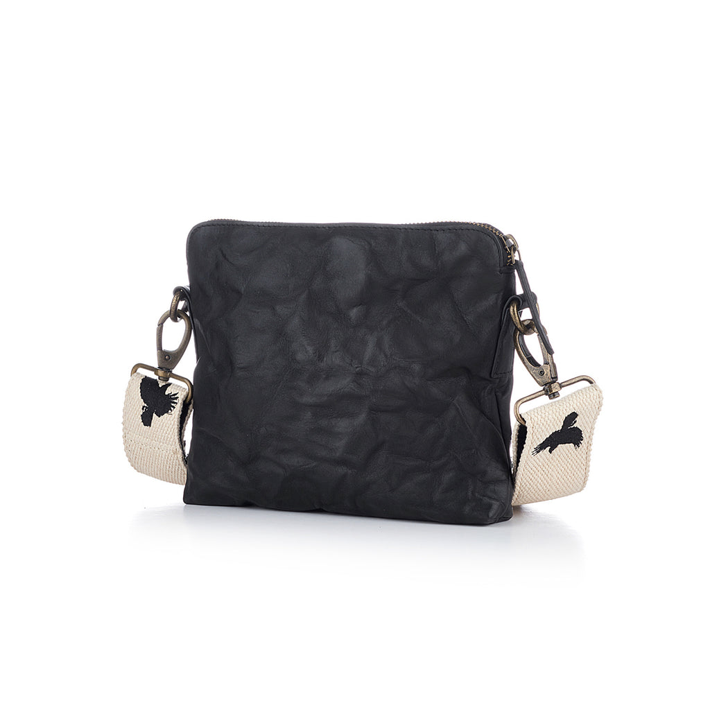 Florrie bag - cloudy with crow strap