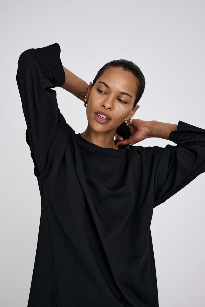 Rabens Saloner Brynja Jersey Dress Faded Black