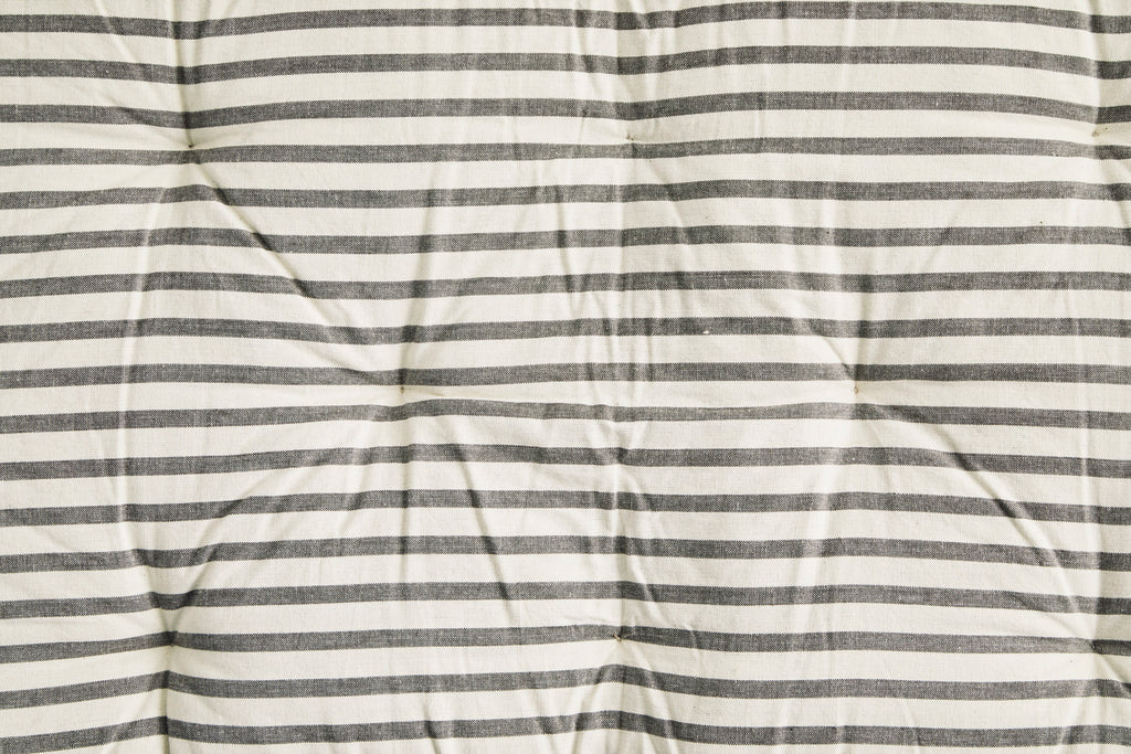Madam Stoltz Double Sided Printed Cotton Mattress Off white, grey