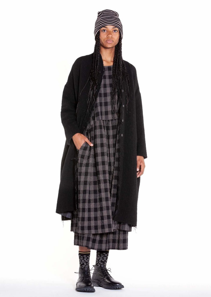 MAMA B AW24 Azimut Coat - Nero