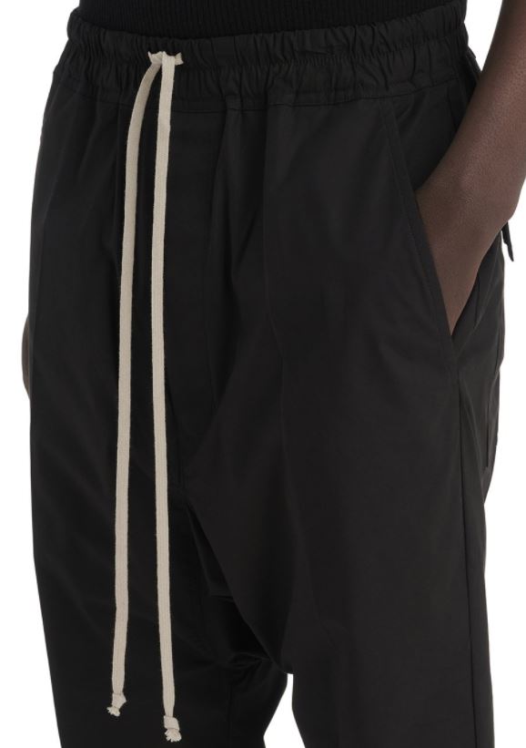 RICK OWENS BLACK HEAVY COTTON POPLIN