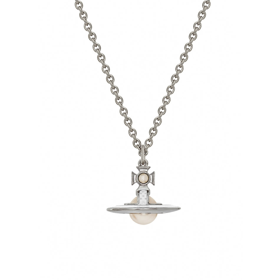 Vivienne Westwood Simonetta Pendant - Platinum Creamrose