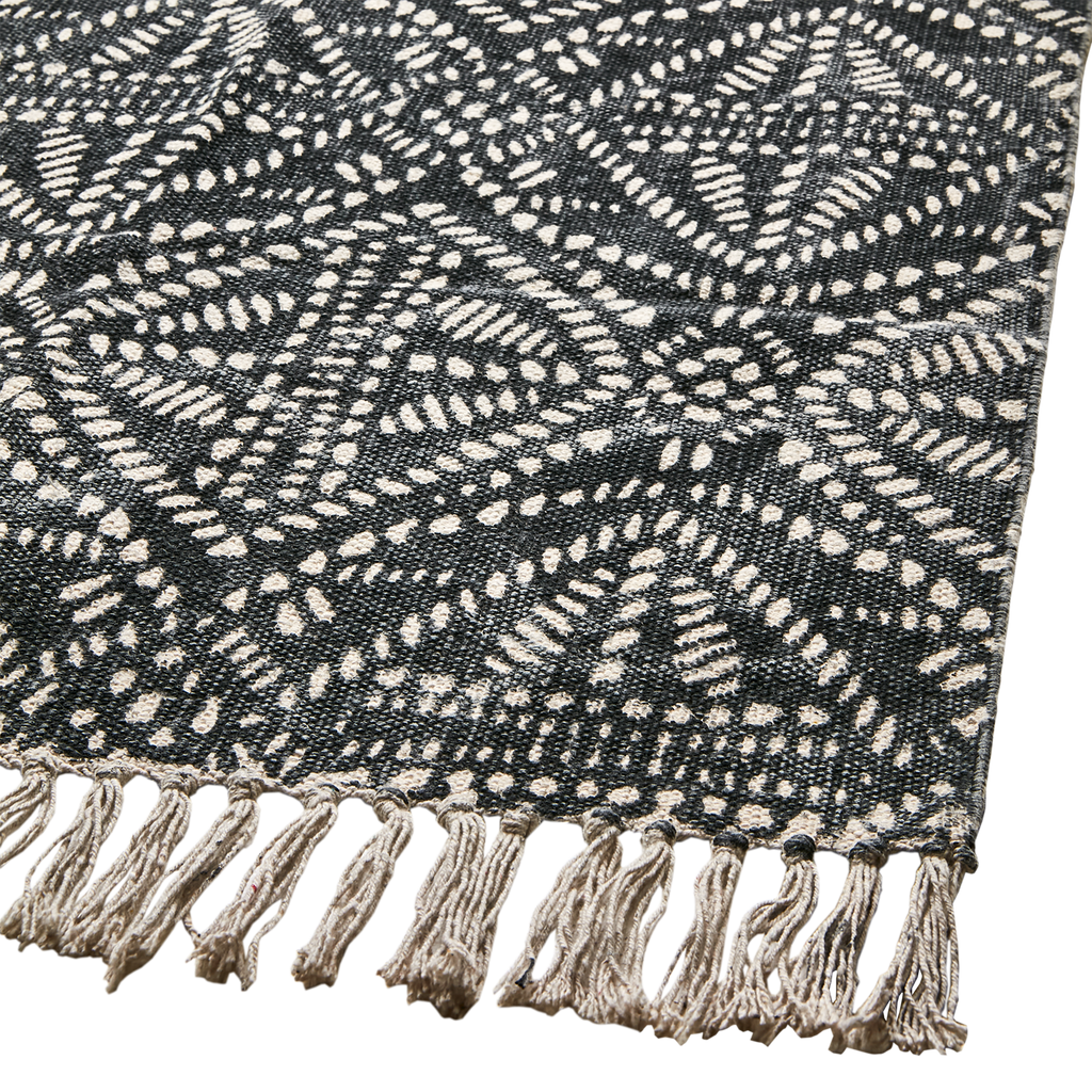 FERNANDO Rug, Natural/black 140x70cm