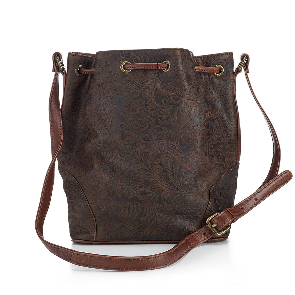 Bucket Bag- Brown Floral