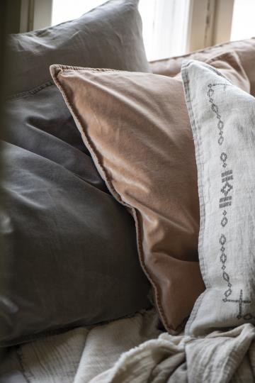 Cushion, Velvet, Cafe Creme