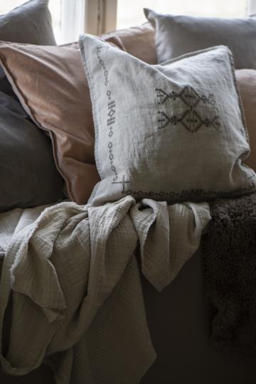 Cushion, Velvet, Cafe Creme